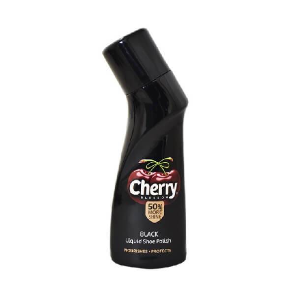 Cherry Blossom Liquid Shoe Polish - Black